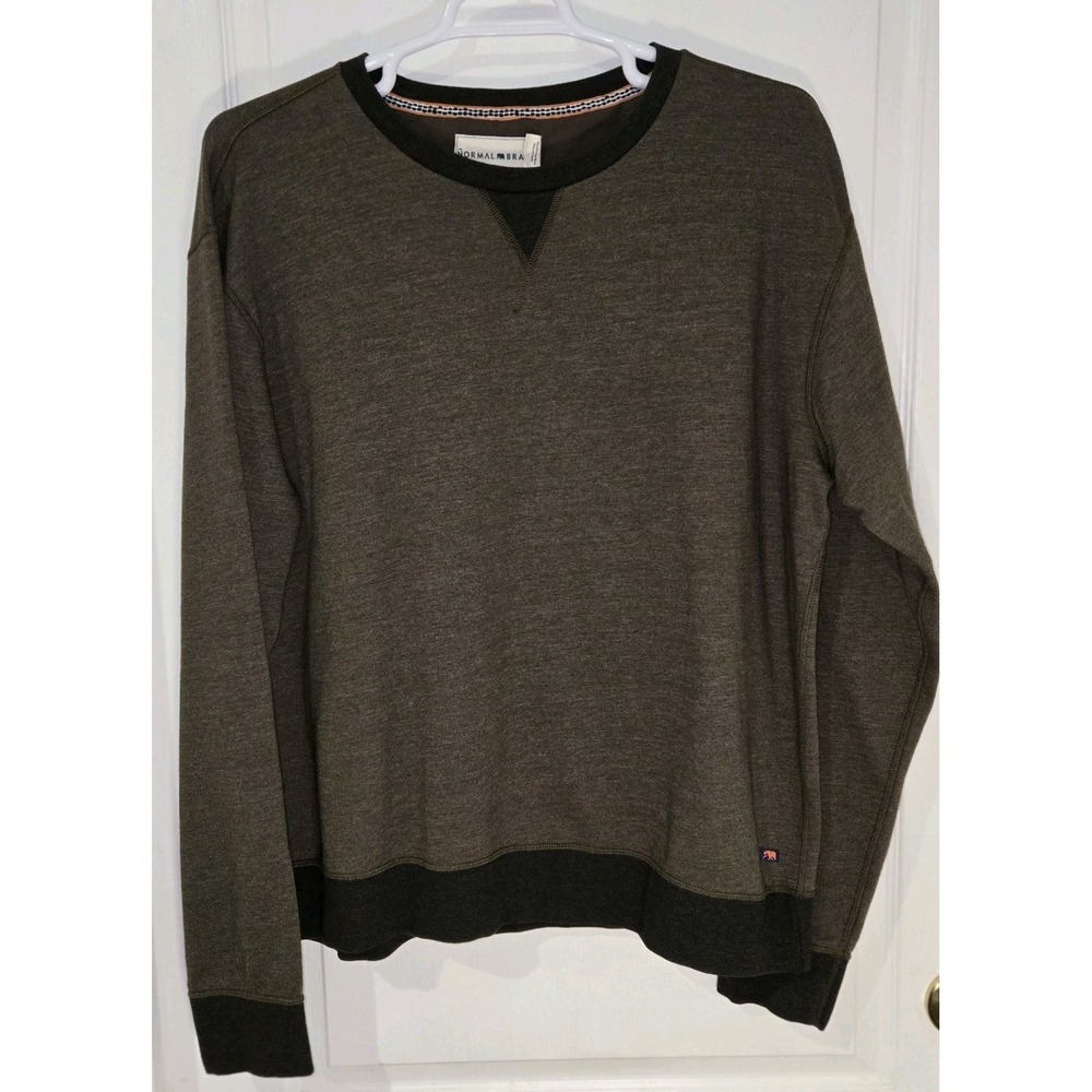 The Normal Brand‎ Mens 2XL Brown Long Sleeve Pullover Chest 52 Length 28 Soft